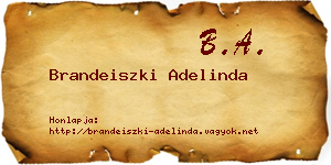 Brandeiszki Adelinda névjegykártya