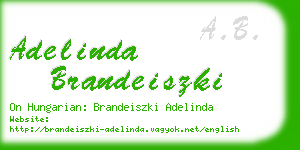 adelinda brandeiszki business card